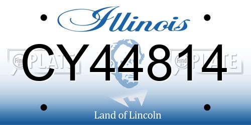 CY44814 Illinois License Plate