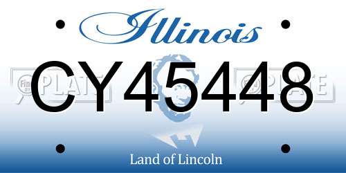 CY45448 Illinois License Plate