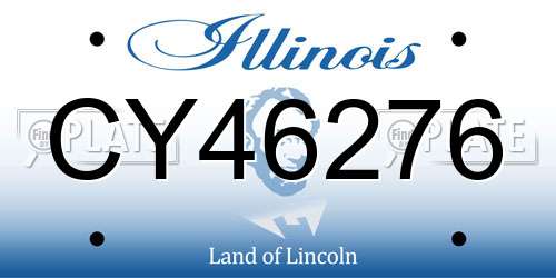 CY46276 Illinois License Plate