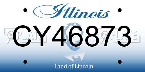 CY46873 Illinois License Plate