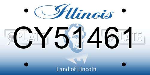 CY51461 Illinois License Plate