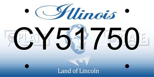 CY51750 Illinois License Plate