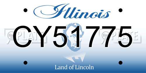 CY51775 Illinois License Plate
