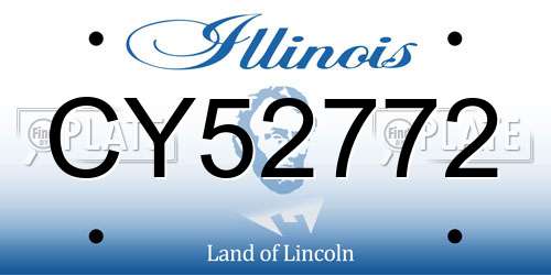 CY52772 Illinois License Plate