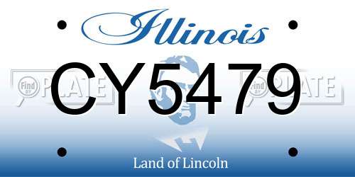 CY5479 Illinois License Plate