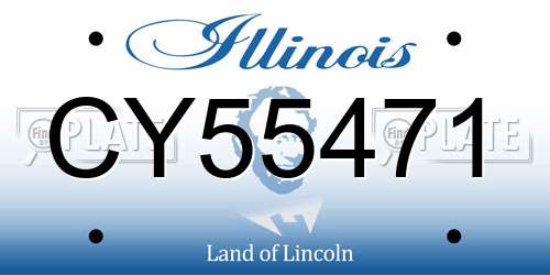 CY55471 Illinois License Plate