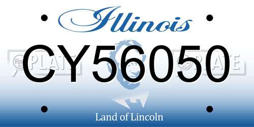 CY56050 Illinois License Plate