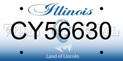 CY56630 Illinois License Plate