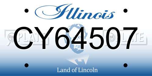CY64507 Illinois License Plate