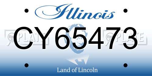 CY65473 Illinois License Plate