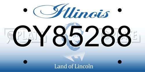 CY85288 Illinois License Plate