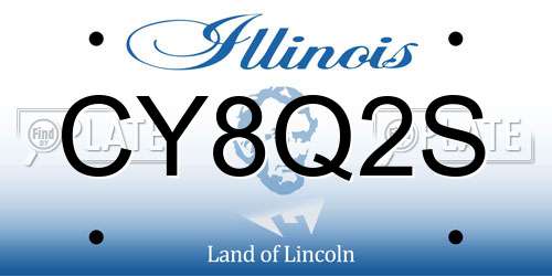 CY8Q2S Illinois License Plate
