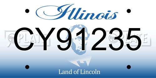 CY91235 Illinois License Plate