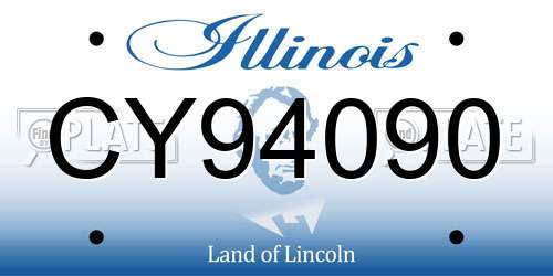 CY94090 Illinois License Plate