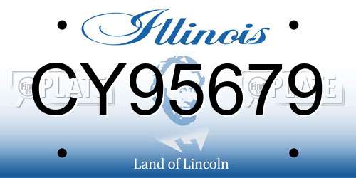 CY95679 Illinois License Plate