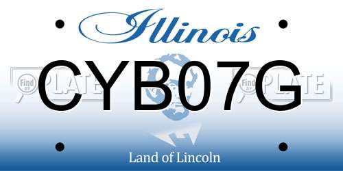 CYB07G Illinois License Plate