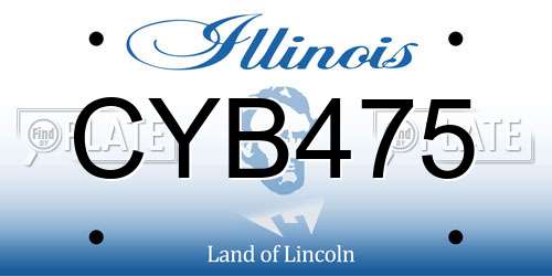 CYB475 Illinois License Plate