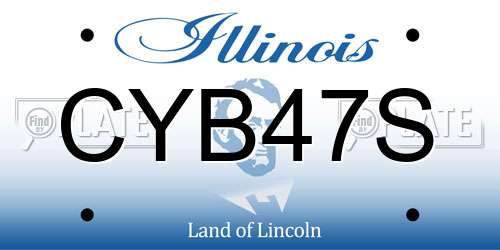 CYB47S Illinois License Plate