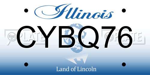 CYBQ76 Illinois License Plate