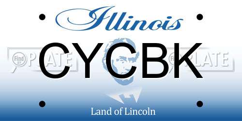 CYCBK Illinois License Plate