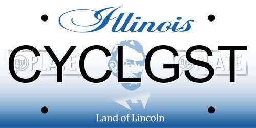 CYCLGST Illinois License Plate