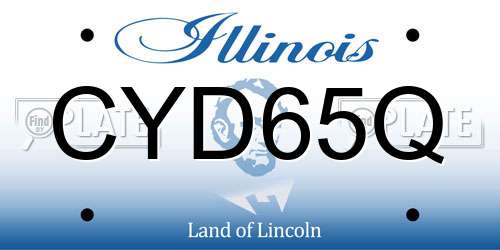 CYD65Q Illinois License Plate