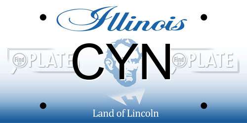 CYN Illinois License Plate