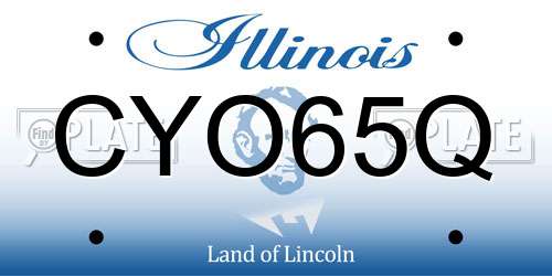 CYO65Q Illinois License Plate