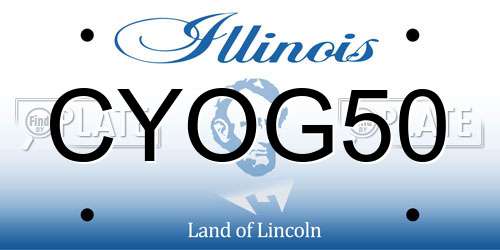 CYOG50 Illinois License Plate