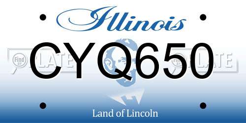 CYQ650 Illinois License Plate