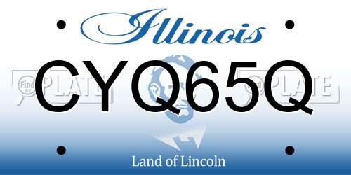 CYQ65Q Illinois License Plate