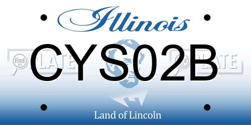 CYS02B Illinois License Plate
