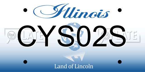 CYS02S Illinois License Plate
