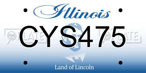 CYS475 Illinois License Plate