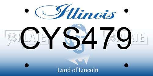 CYS479 Illinois License Plate