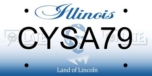 CYSA79 Illinois License Plate