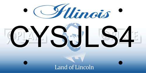 CYSJLS4 Illinois License Plate