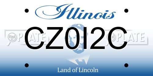 CZ0I2C Illinois License Plate