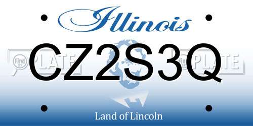 CZ2S3Q Illinois License Plate