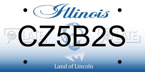 CZ5B2S Illinois License Plate