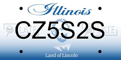 CZ5S2S Illinois License Plate