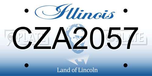 CZA2057 Illinois License Plate
