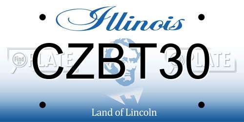 CZBT30 Illinois License Plate
