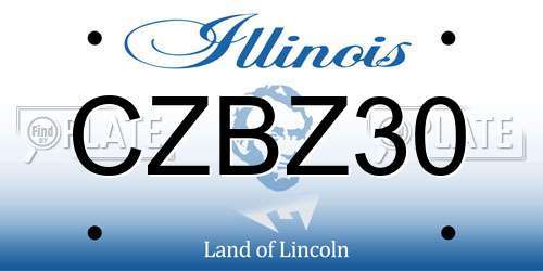 CZBZ30 Illinois License Plate