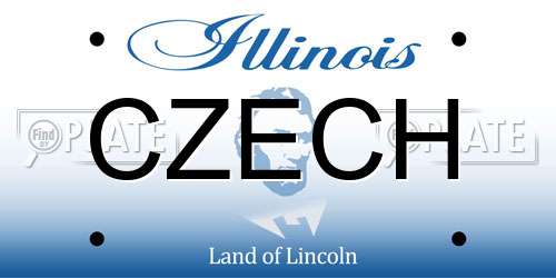 CZECH Illinois License Plate