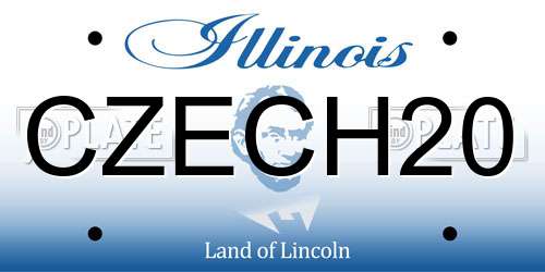 CZECH20 Illinois License Plate