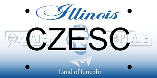 CZESC Illinois License Plate