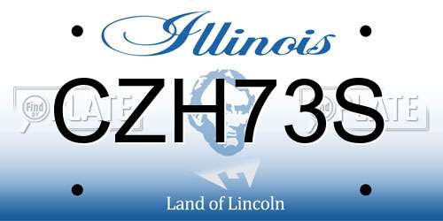 CZH73S Illinois License Plate