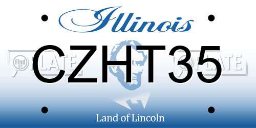 CZHT35 Illinois License Plate