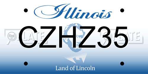 CZHZ35 Illinois License Plate